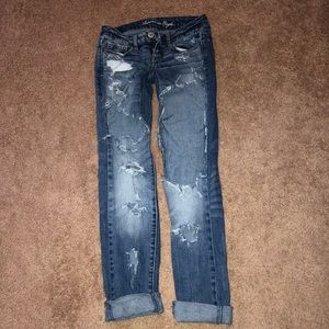 Ripped and Distressed American Eagle Jeans | 0 r